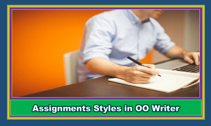Apply styles in OO Writer