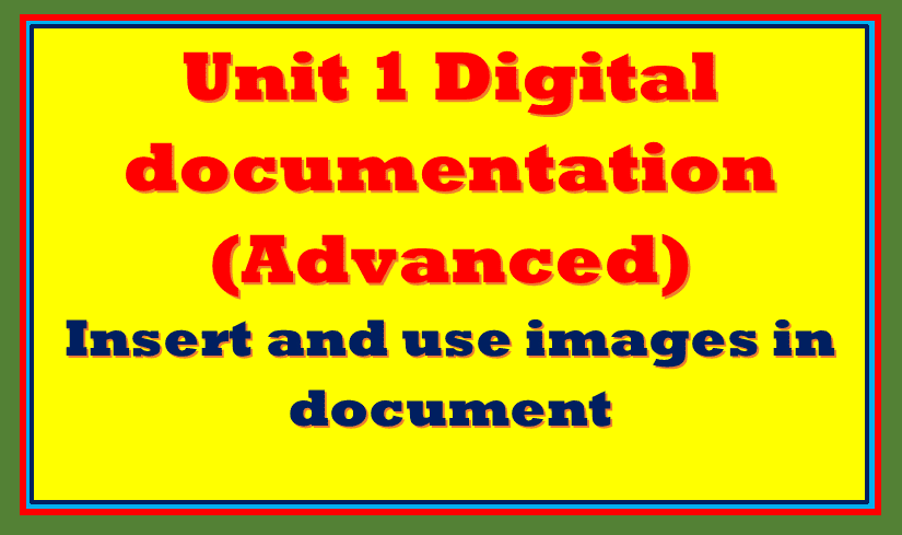 insert and use images in document class 10