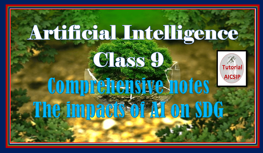 the impact of AI on SDG class 9