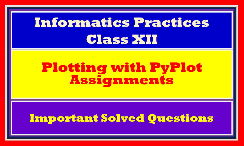 Plotting with pyplot Assignments