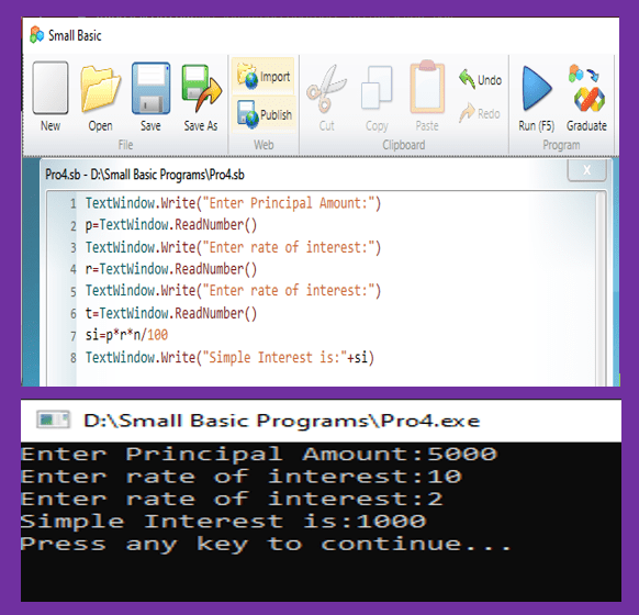 Important MS Small Basic Programs For Class 6 TutorialAICSIP sequential-and-expression-based-basic-programs-using-printf-and-scanf
