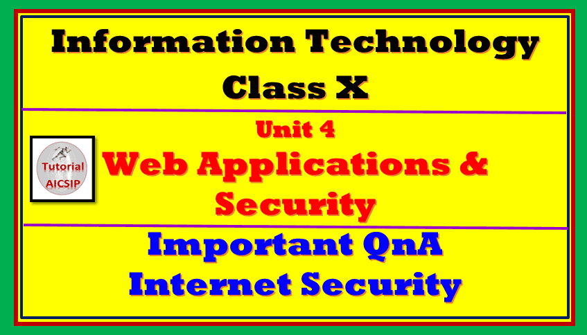 QnA Internet Security it 402 class 10