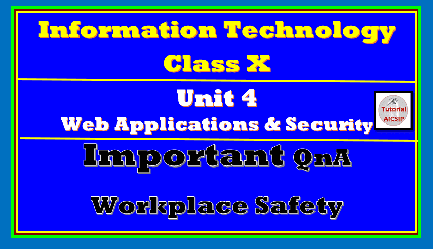 important qna workplace safety it class 10
