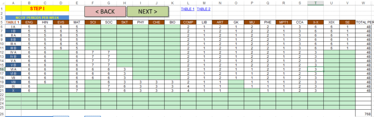 School Time Table Software In Excel In 4 Easy Steps TutorialAICSIP School Time Table Software In Excel In 4 Easy Steps TutorialAICSIP