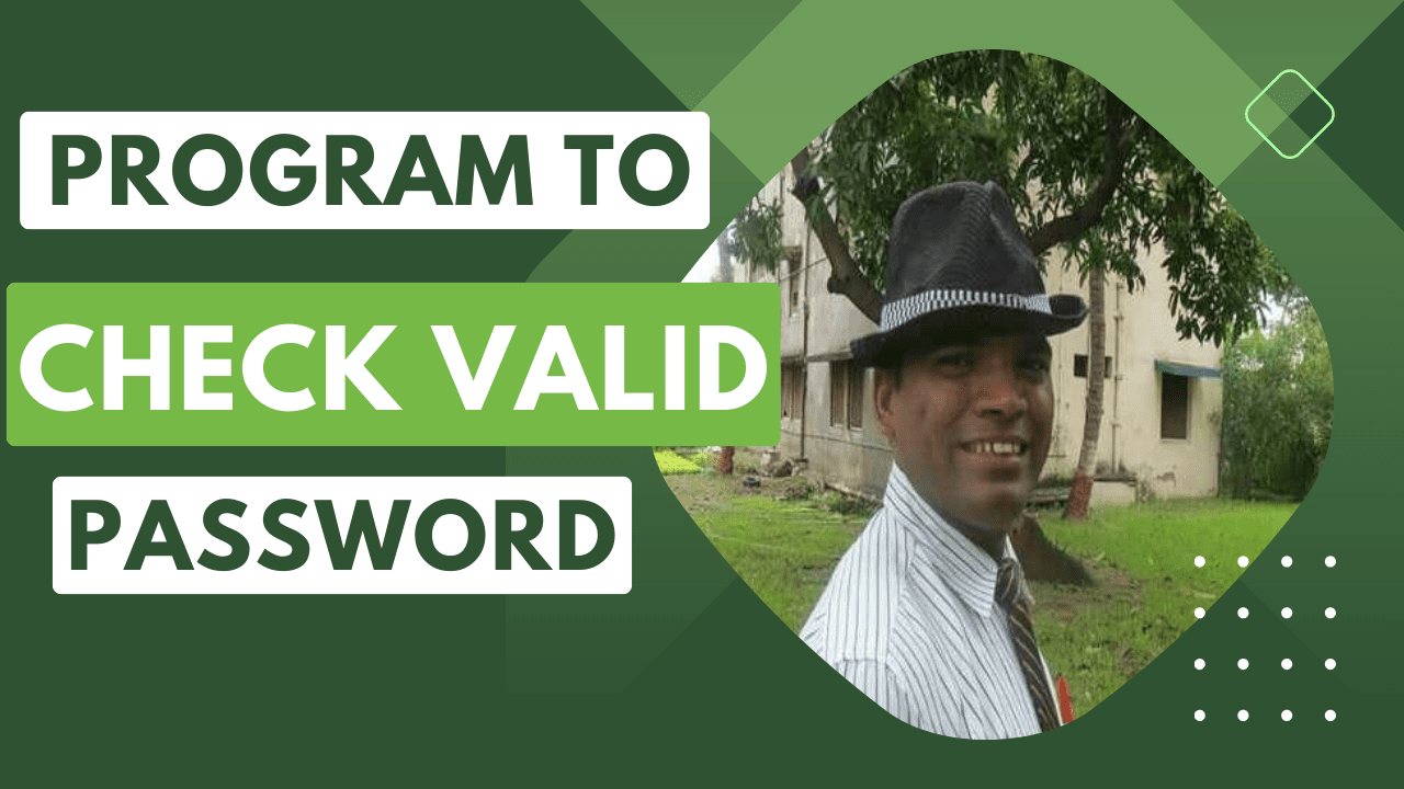 python program to check valid password