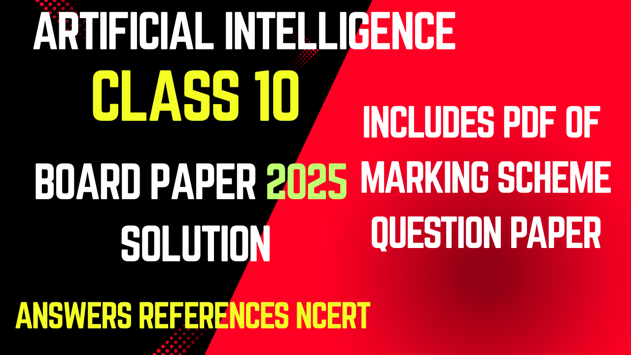 Answer key Artifcial Intelligence Class 10 of board exam 2025